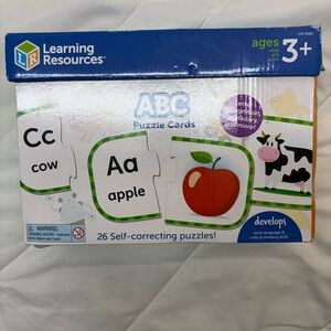 Learning Resources: ABC Puzzle Cards: Age 3+